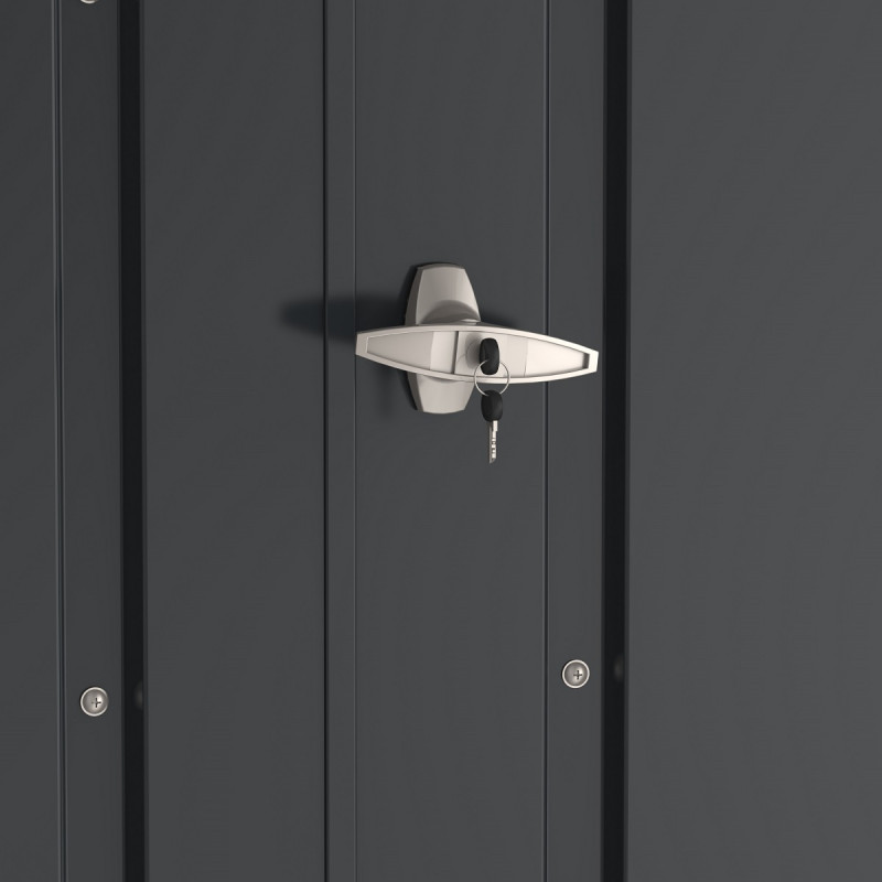Abri à Vélos Duramax Métallique - Jusqu'à 4 Vélos, Portes Doubles, Acier Galvanisé - Protection Extérieure - 8