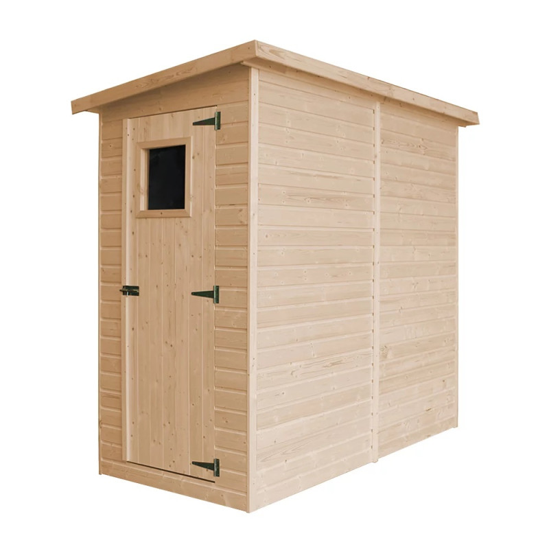 Abri de jardin 2m² - simple porte - bois 17mm - sans plancher - Timbela